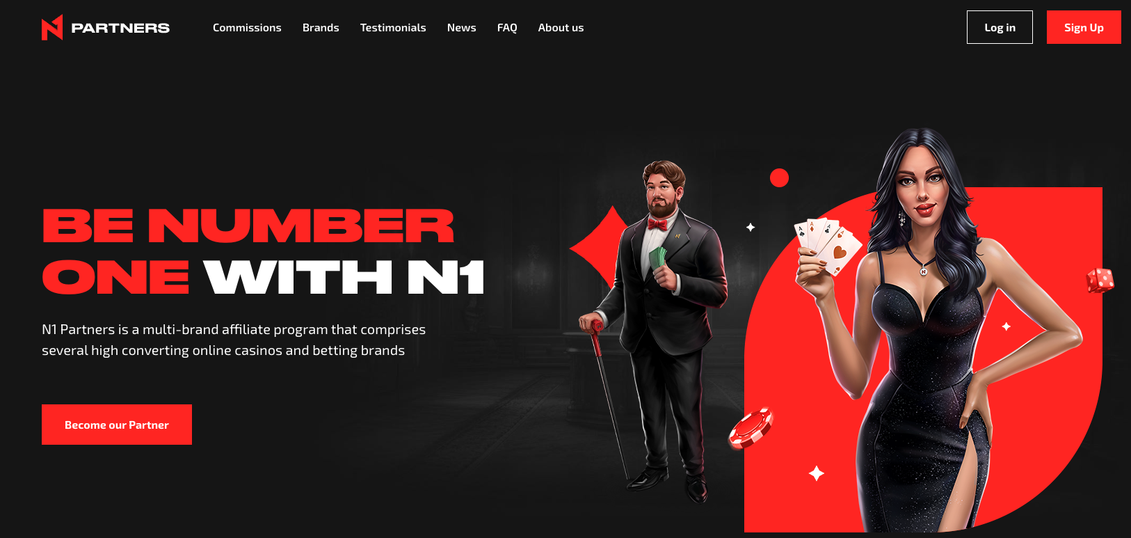 Screenshot der N1 Casino Benutzeroberfläche