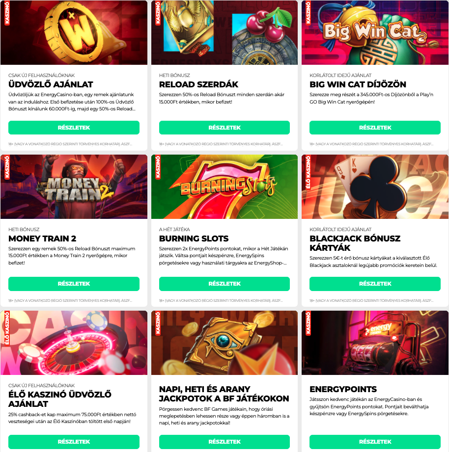 Energycasino áttekintő kép